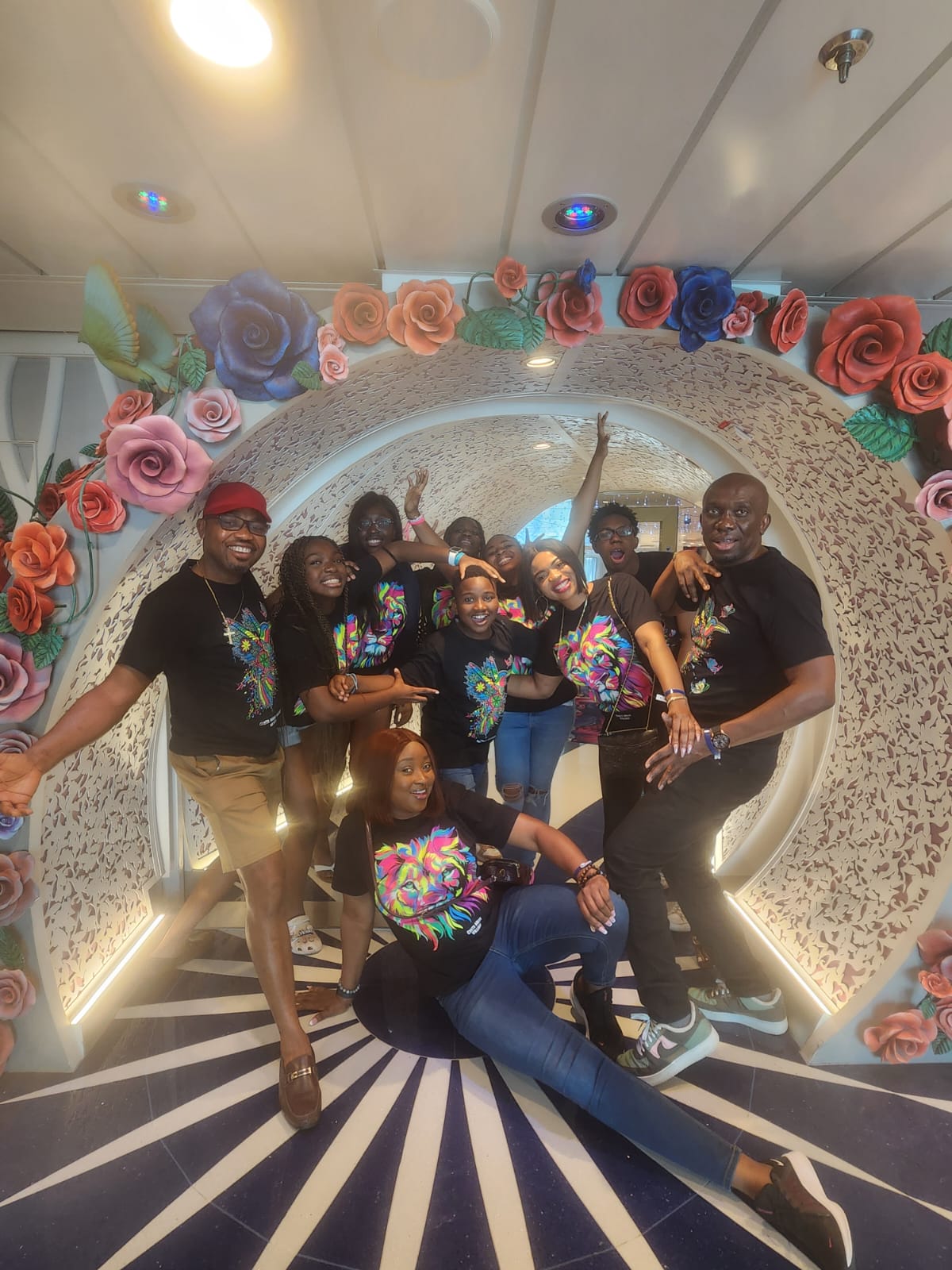 The Nwabuoku's at the Caribbean resturant